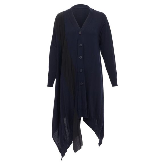 Stella Mccartney Contrast Material High Low Cardigan